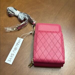 Malibu Skye Quilted Vegan Leather Crossbody Purse